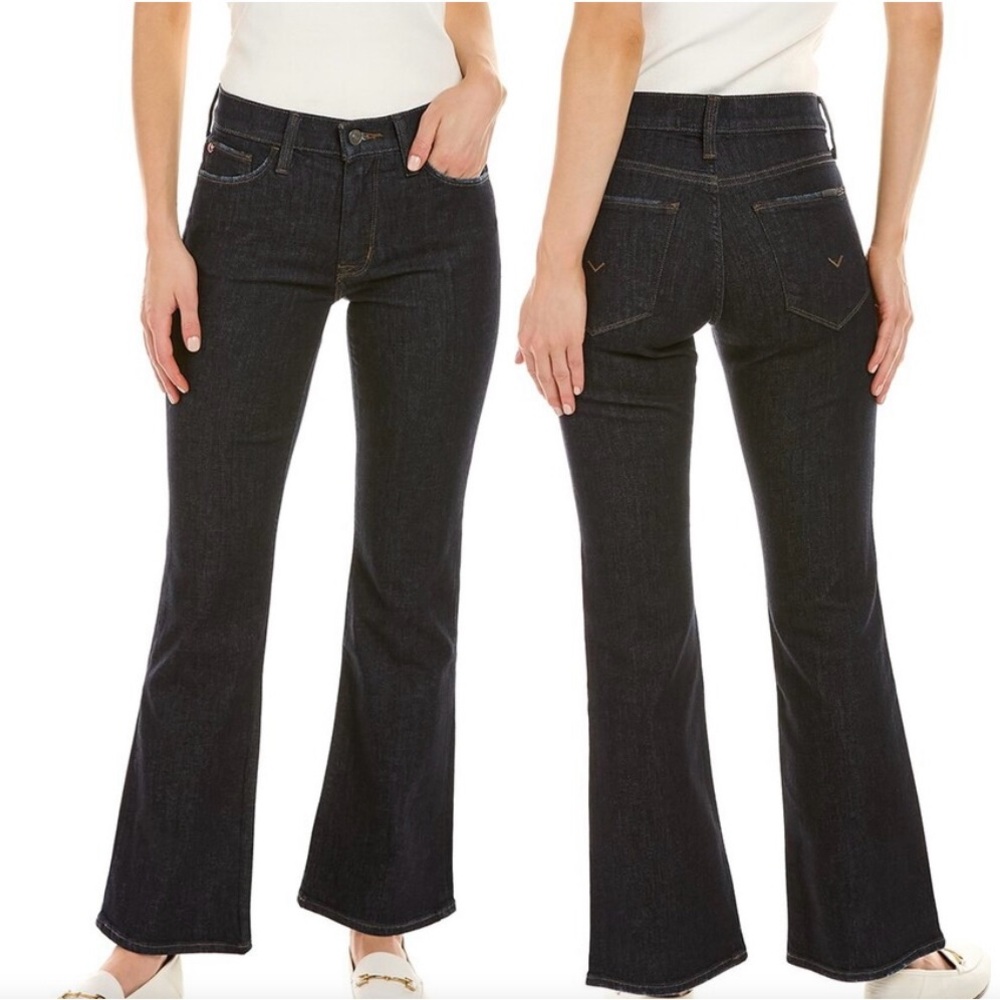 Hudson Natalie Tarpit Mid Rise Bootcut Jeans‎ Size 27 Dark Wash Blue Denim